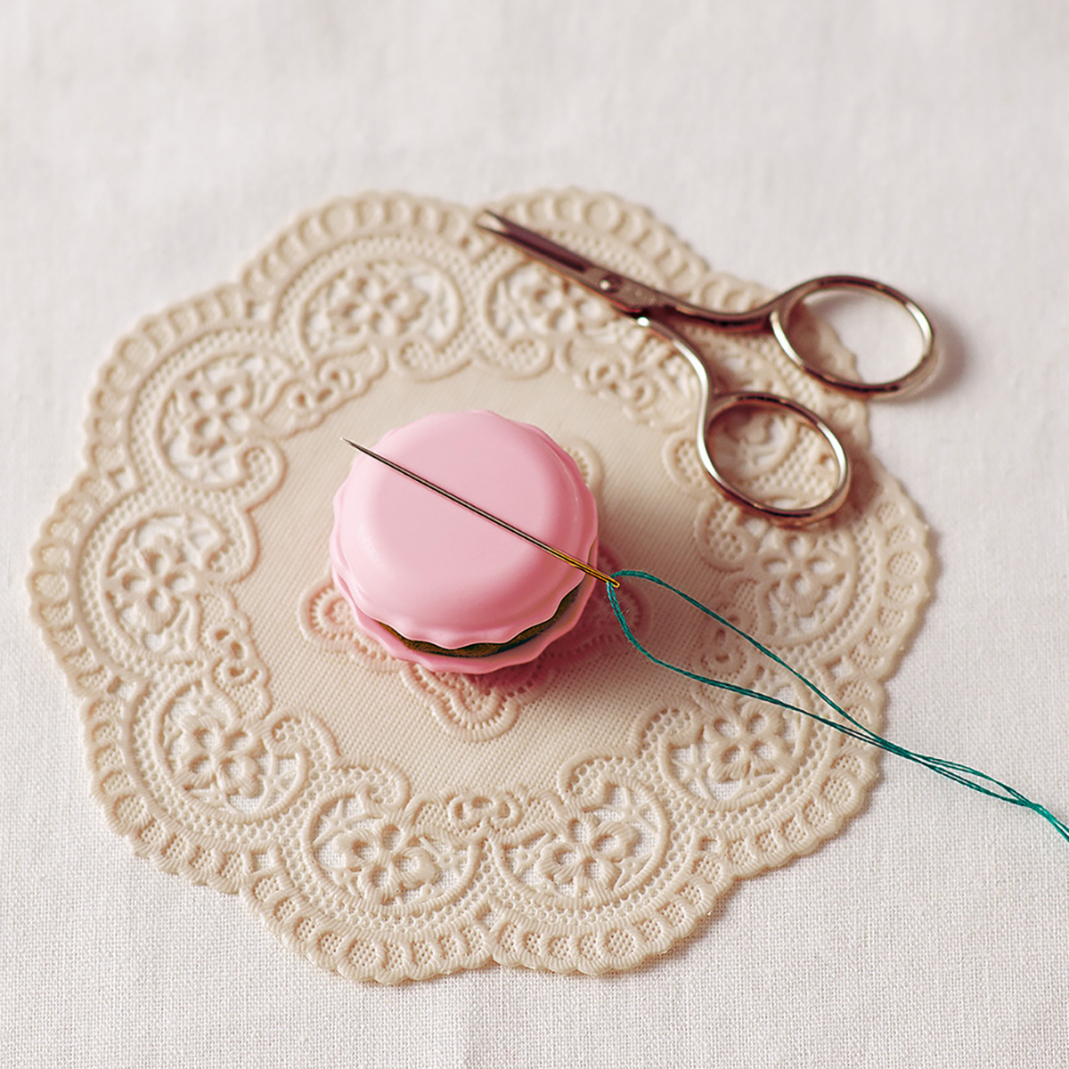 クロバー　マカロン針やすめ＆針みがき　ミント　２３－０５６