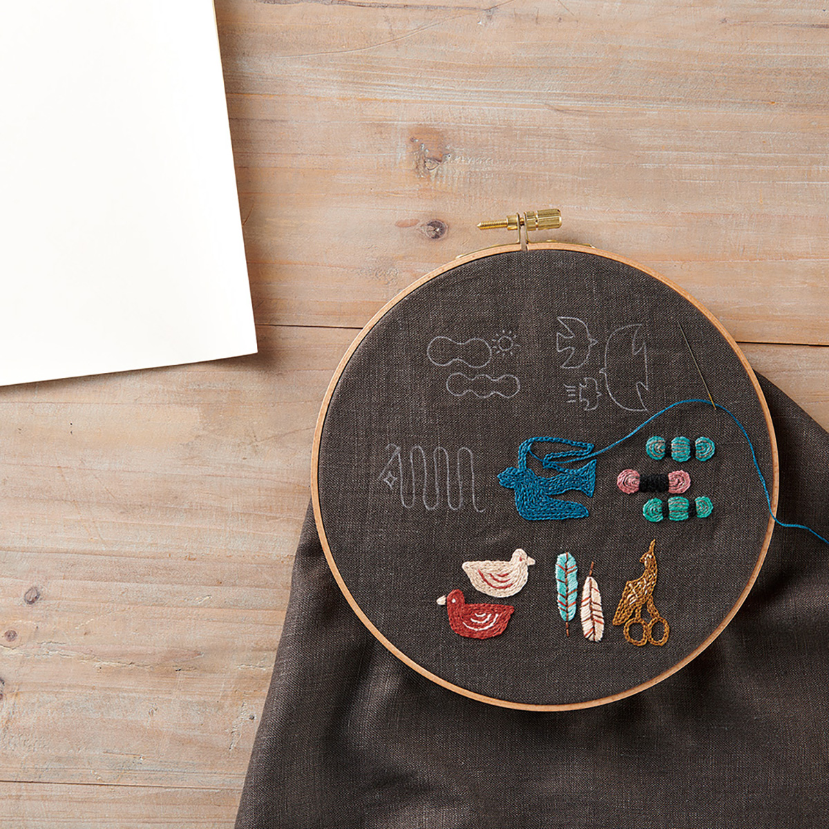 クロバー　チャコピー　刺しゅう用　片面・白　２４－１４６