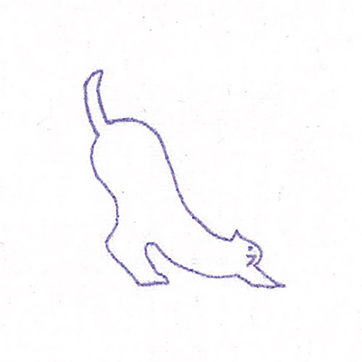 クロバー　チャコピー　刺しゅう用　片面・白＆紫セット　２４－１４８