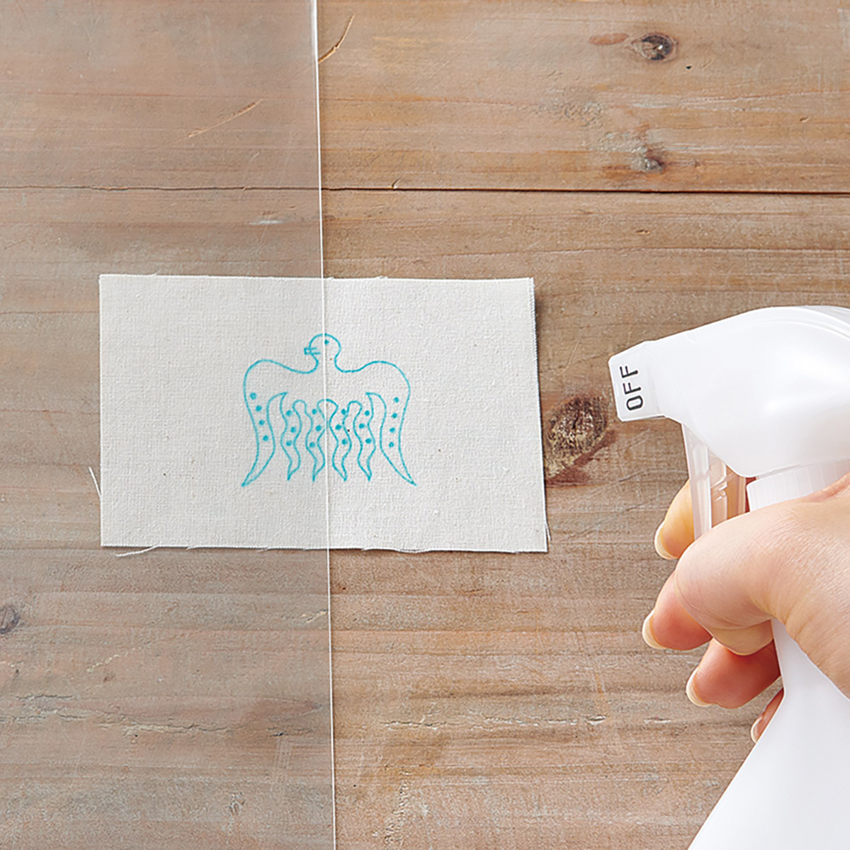 クロバー　チャコピー　クリアータイプ　刺しゅう用　片面・青　２４－１４９