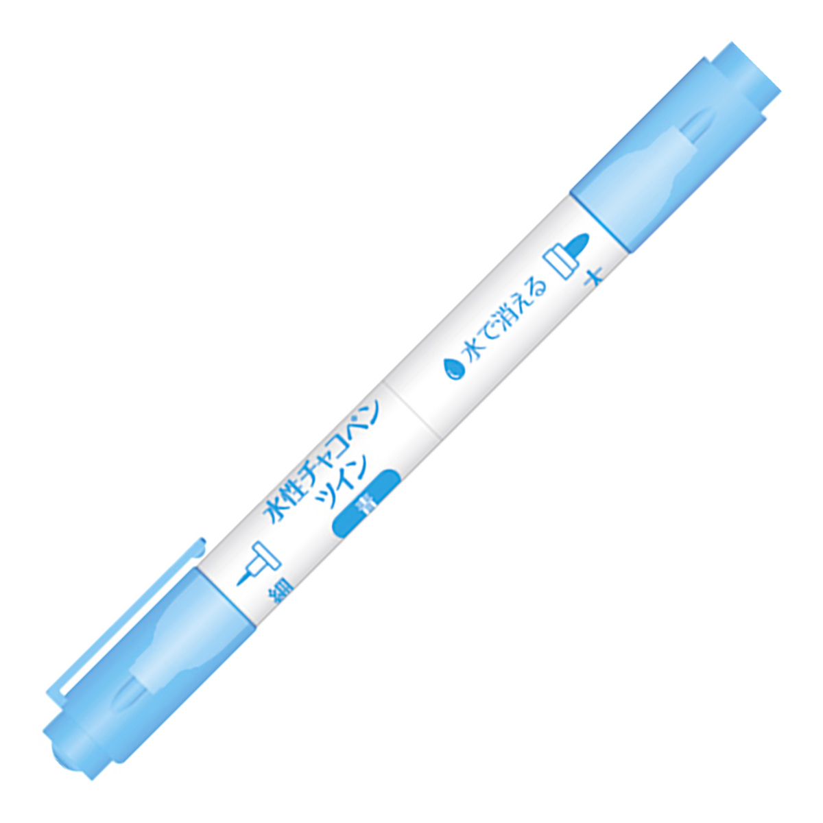 クロバー　水性チャコペン　ツイン　＜青　細・太＞　２４－４３１