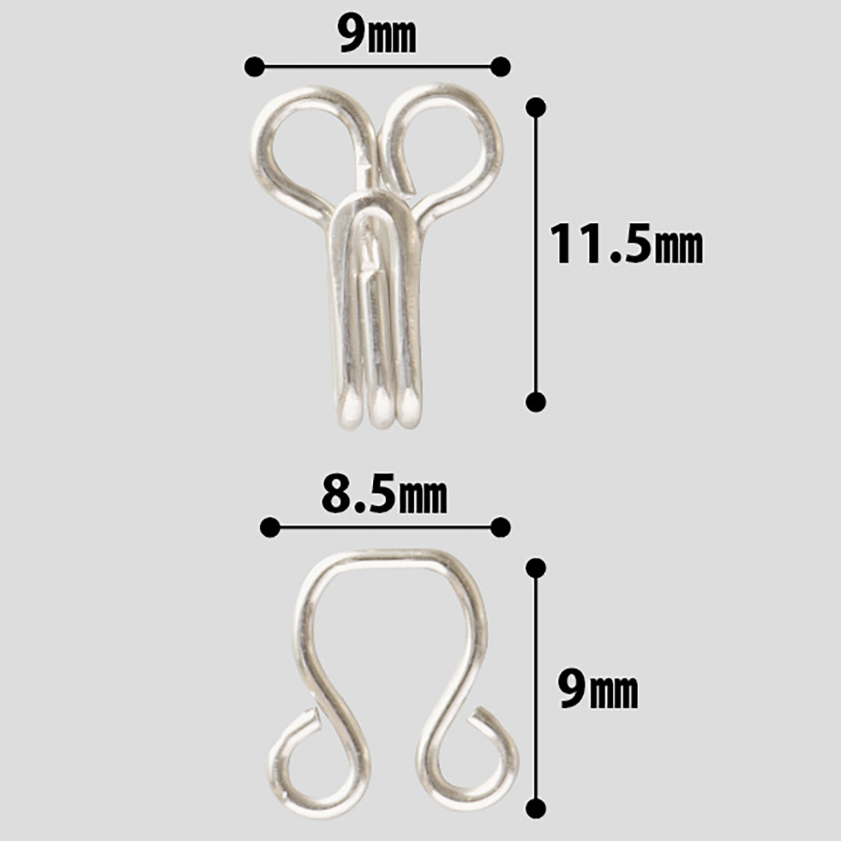 クロバー　スプリングホック　Ｎｏ．３　＜シルバー＞　２６－５１７