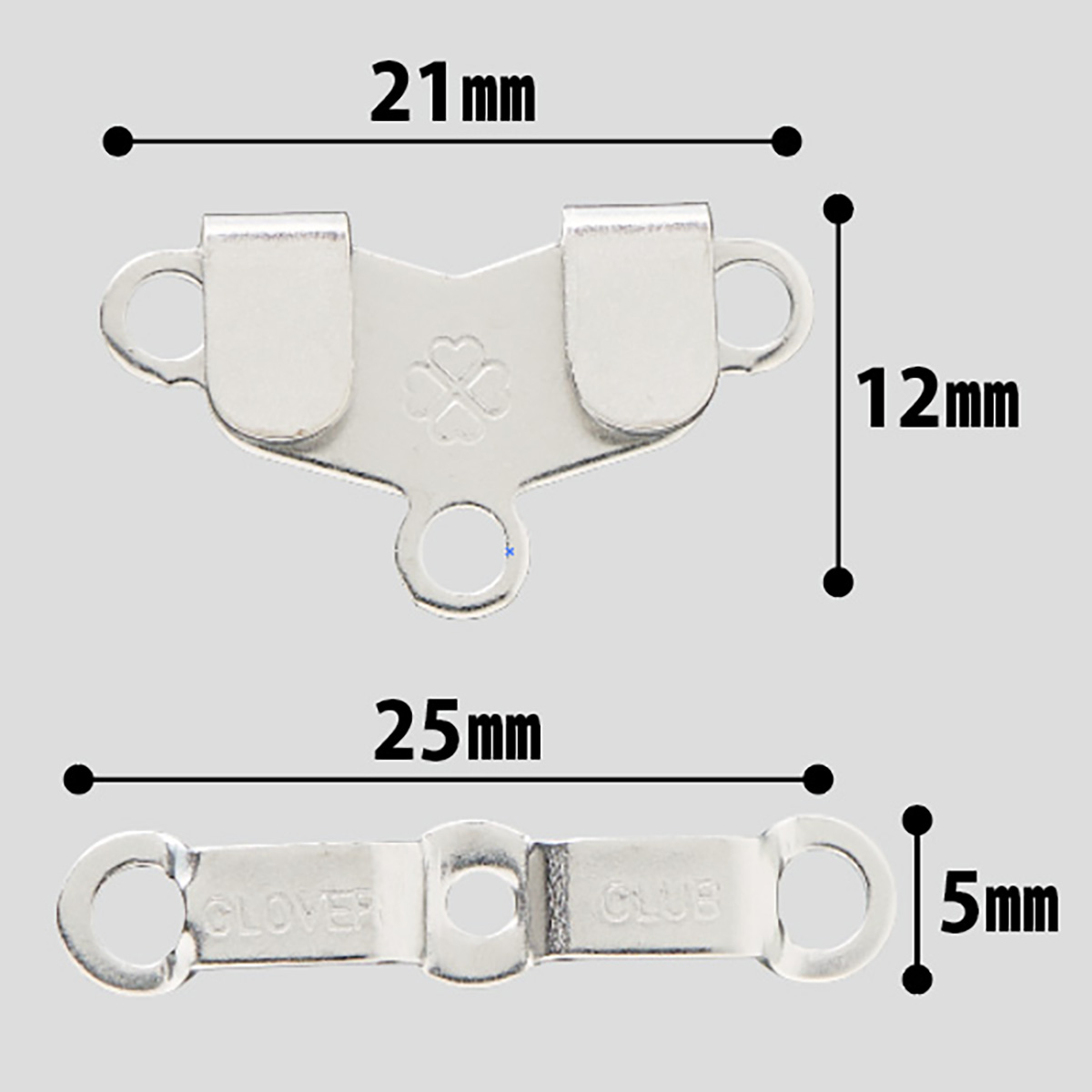 クロバー　ダブル前かん　＜シルバー＞　２６－５２５
