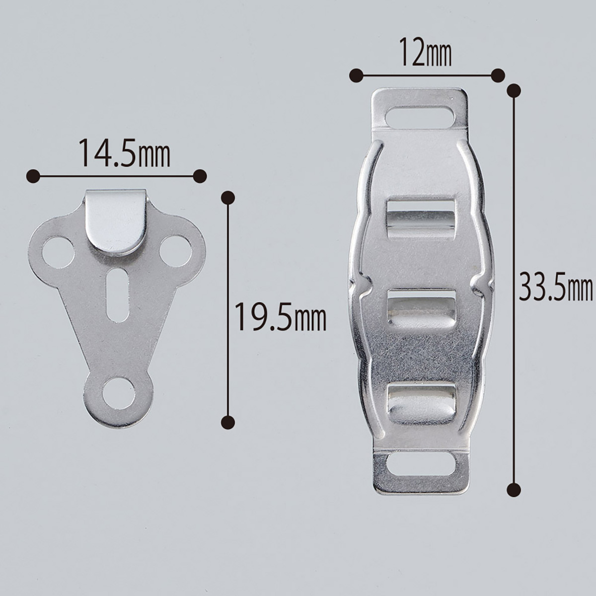 クロバー　３段前かん　＜シルバー＞　２６－５２７