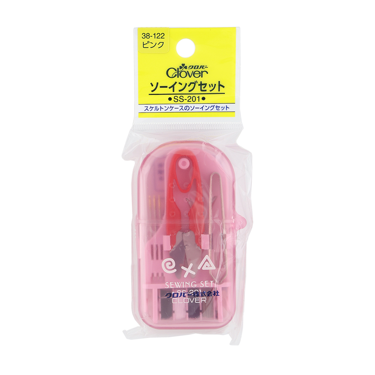 クロバー　ソーイングセット　ＳＳ－２０１　ピンク　３８－１２２