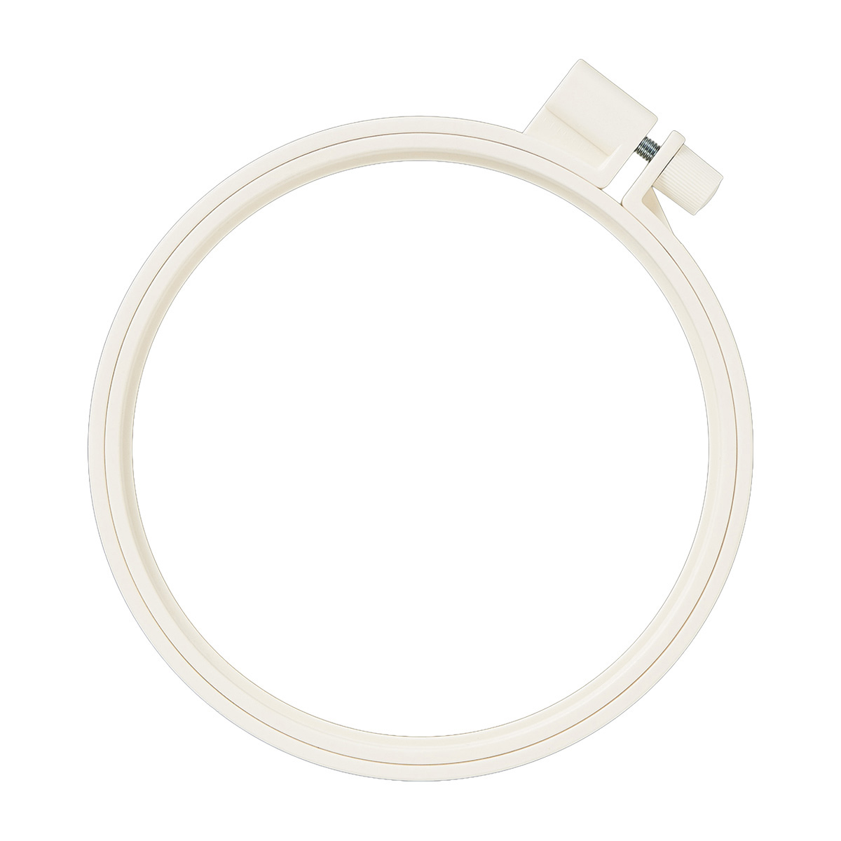 クロバー　カラフル刺しゅう枠１２ｃｍ　＜アイボリー＞　５７－２６２