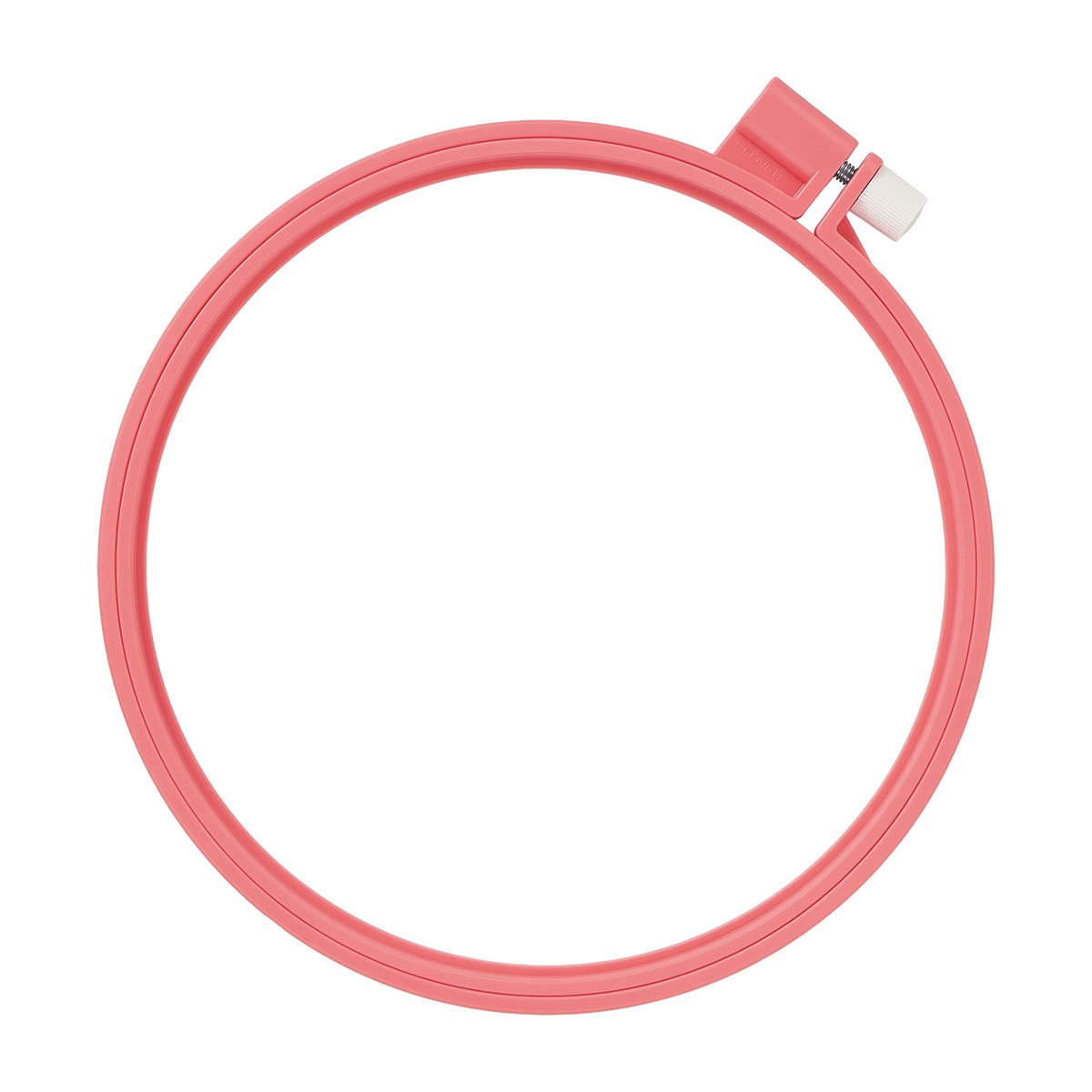 クロバー　カラフル刺しゅう枠１５ｃｍ　＜コーラル＞　５７－２６６