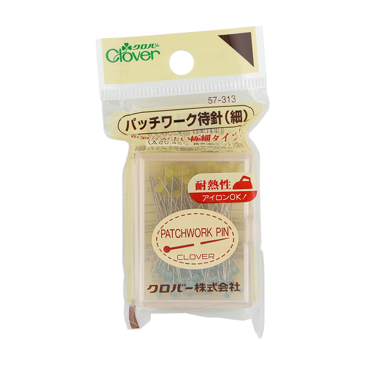 クロバー　パッチワーク待針　（細）　５７－３１３