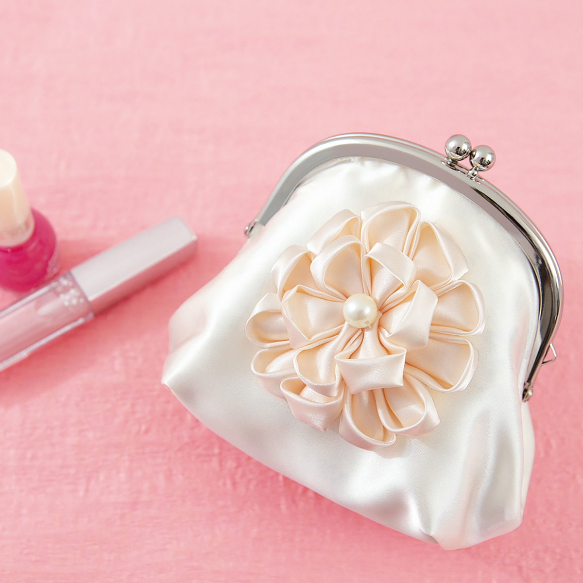 クロバー　つまみ細工プレート　＜丸つまみＳ＞　５７－４５１