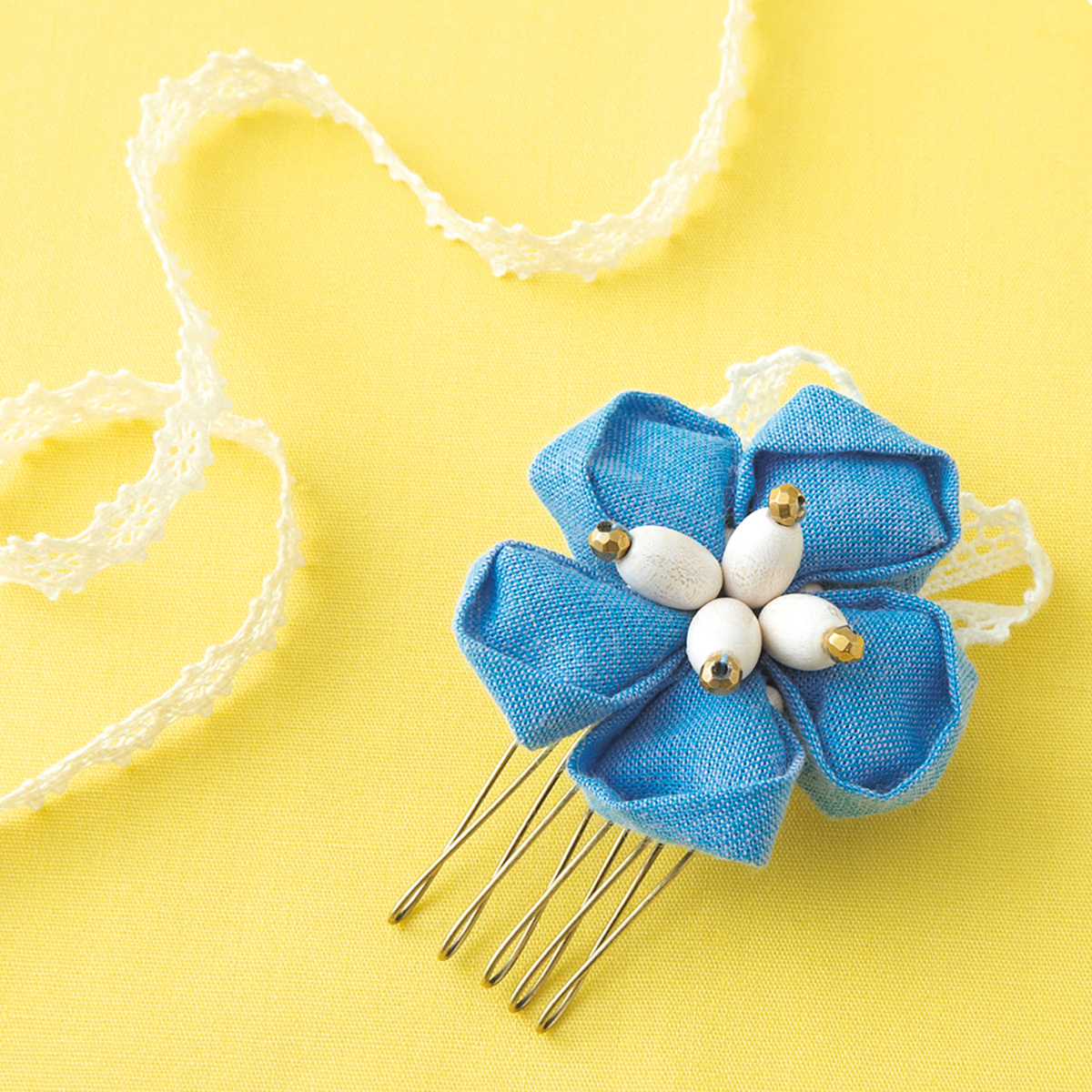 クロバー　つまみ細工プレート　＜丸つまみＳ＞　５７－４５１