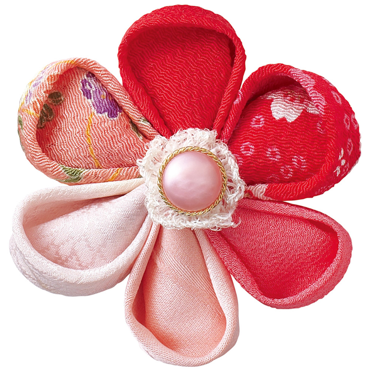 クロバー　つまみ細工プレート　＜丸つまみＬ＞　５７－４５２