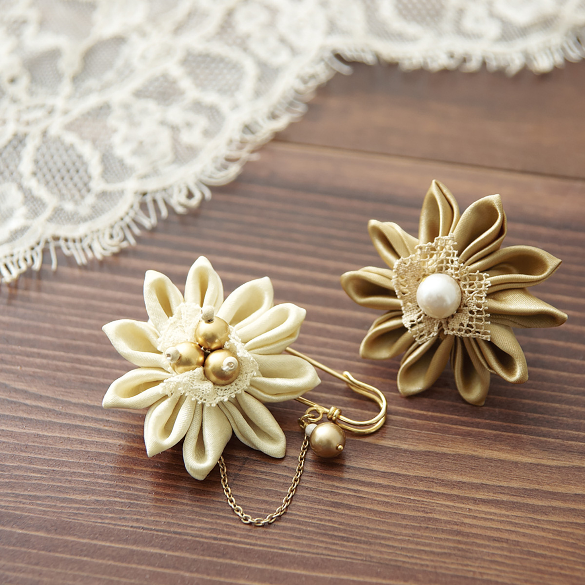 クロバー　つまみ細工プレート　＜剣つまみＳ＞　５７－４５３