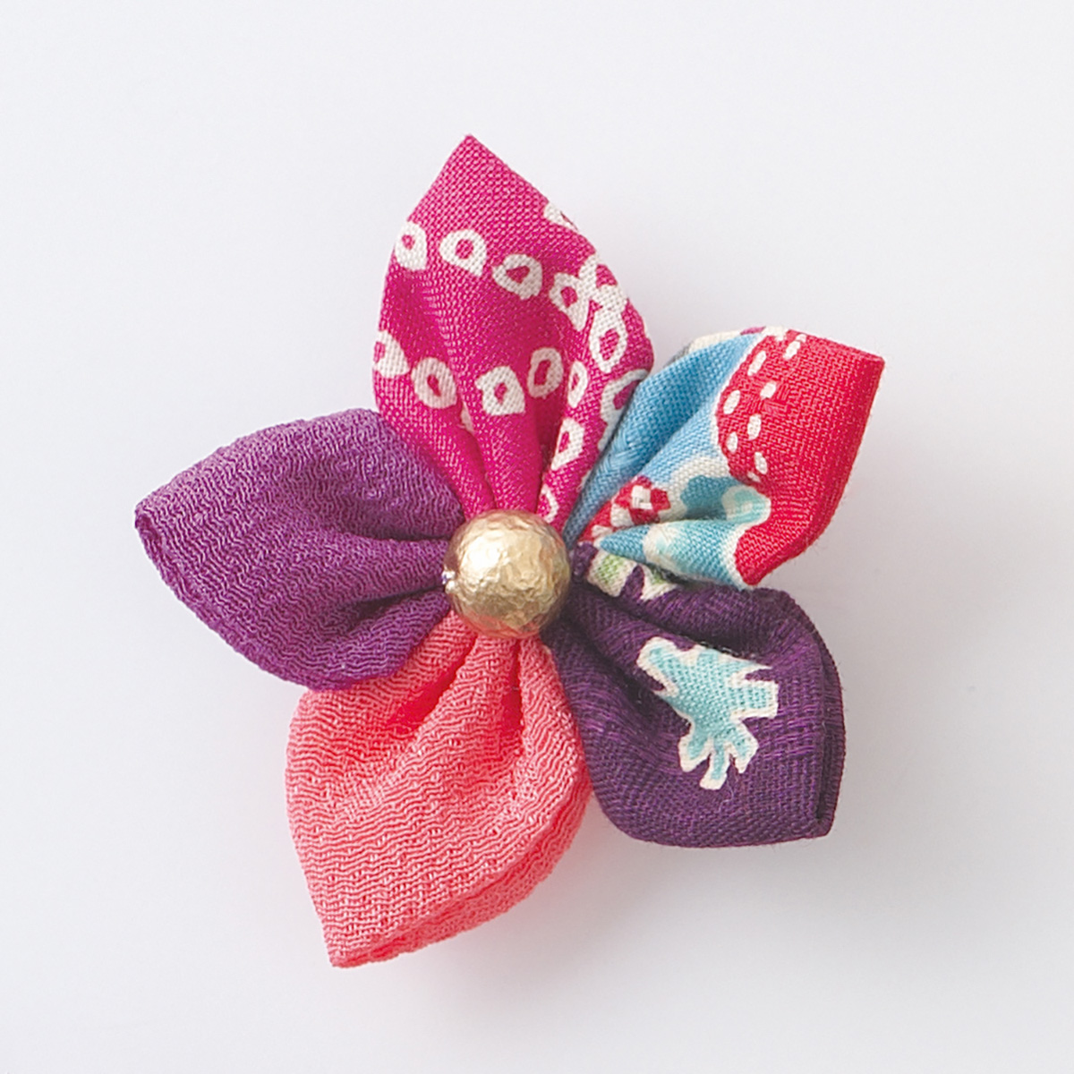 クロバー　つまみ細工プレート　＜菱つまみＳ＞　５７－４５５