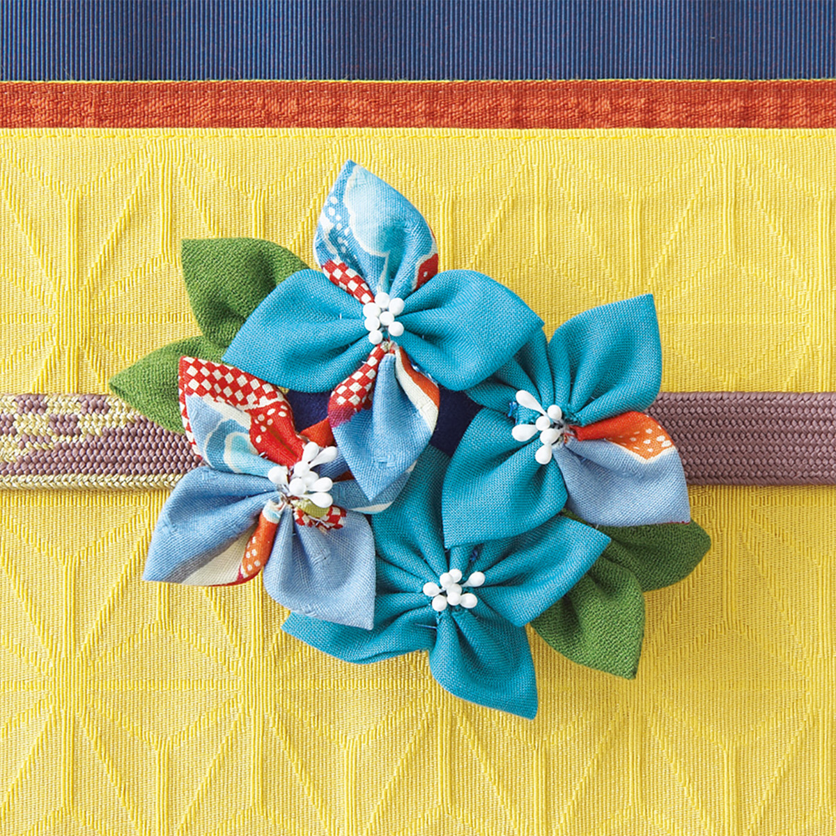 クロバー　つまみ細工プレート　＜菱つまみＳ＞　５７－４５５