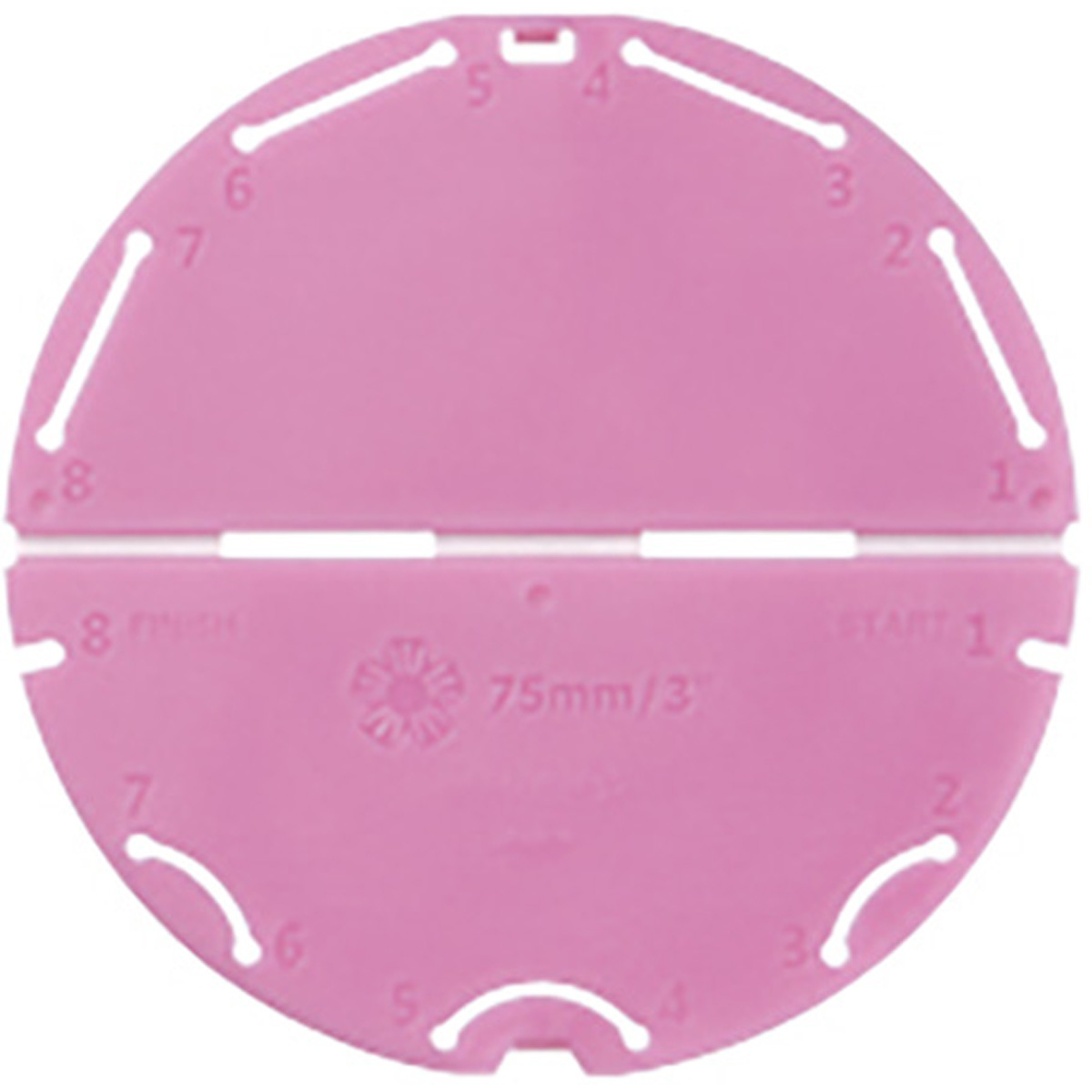 クロバー　つまみ細工プレート　＜丸ひだつまみＬ＞　５７－４６２