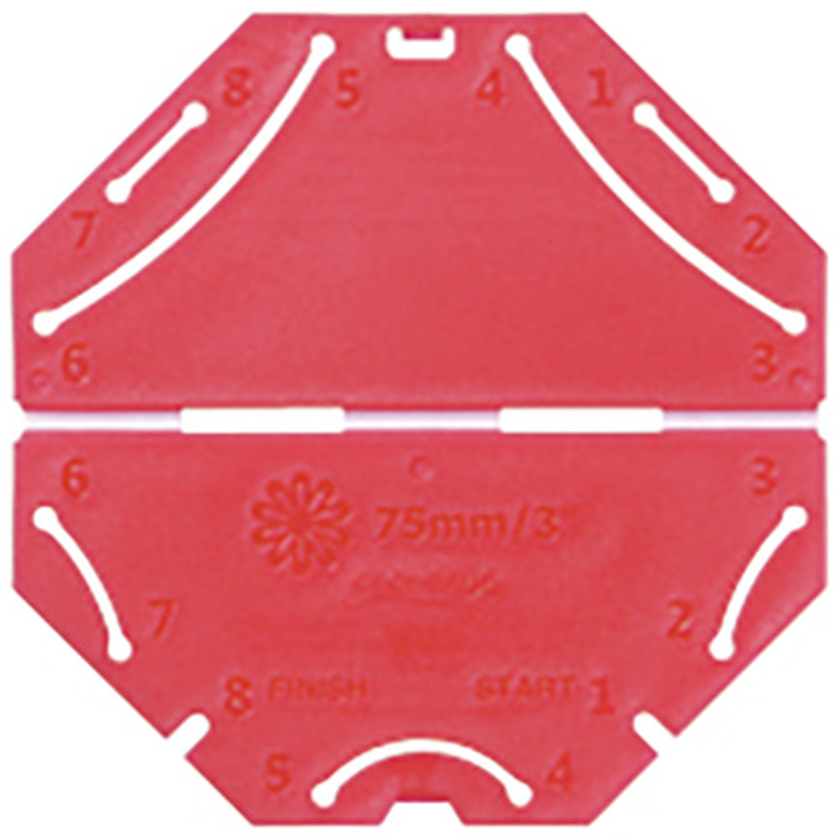 クロバー　つまみ細工プレート　＜剣ひだつまみＬ＞　５７－４６５