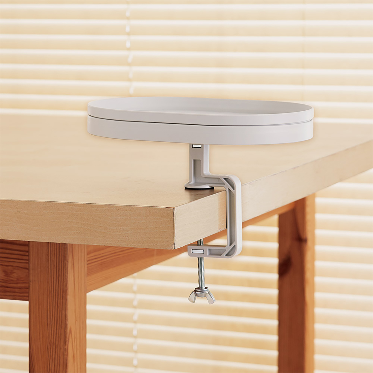 クロバー　クランプ付クラフトトレー　グレー　５７－６５９