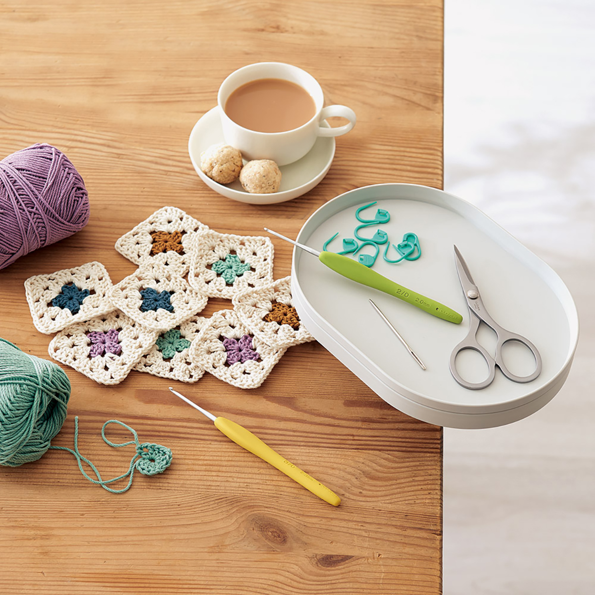 クロバー　クランプ付クラフトトレー　グレー　５７－６５９