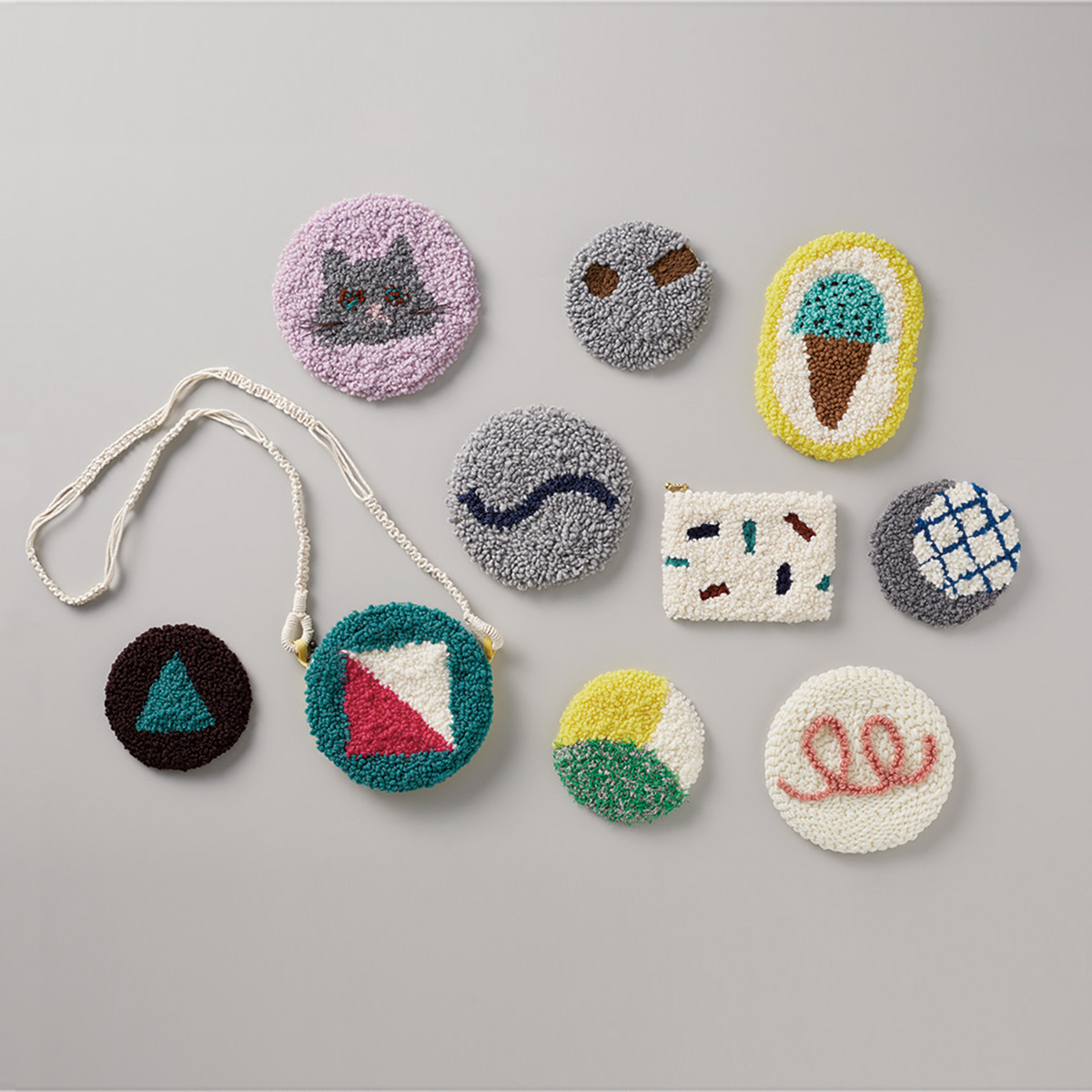 クロバー　パンチニードル用ファブリック　５０×５５ｃｍ　５７－７６７