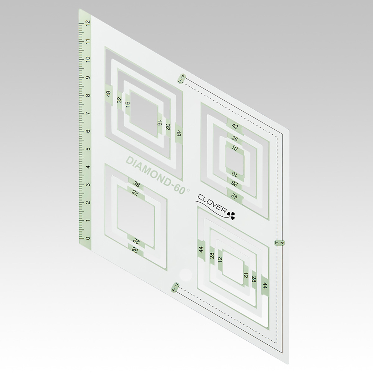 クロバー　ピーステンプレート　＜ひし形６０°＞　５７－９９６