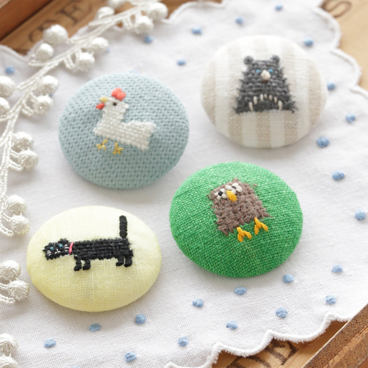 クロバー　◆作品本◆ダーニングマッシュルーム＜付け替え式＞でリペア＆刺しゅう　７１－３２１