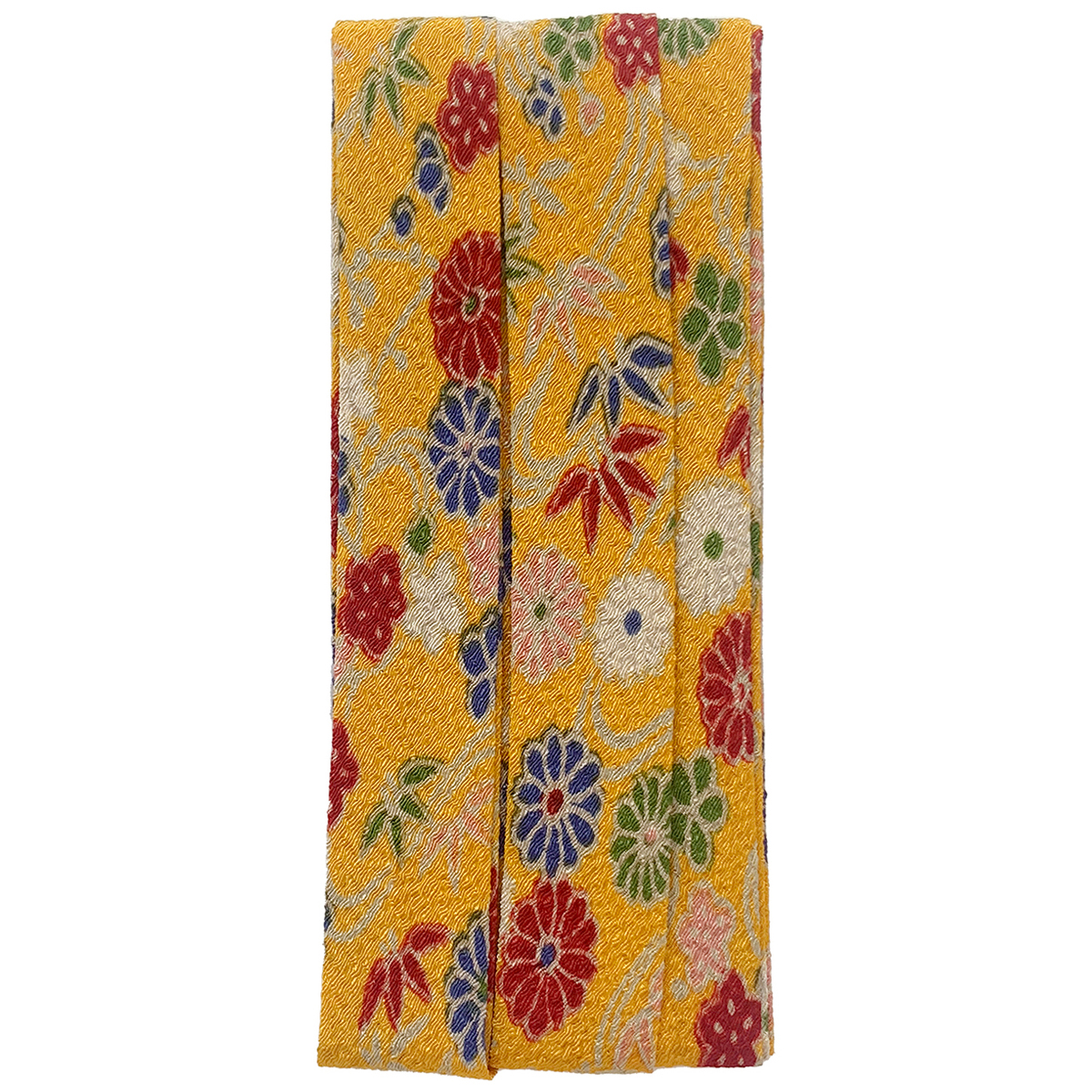 キャプテン　バイアステープ　和布（ちりめんバイアステープ）　ＣＰ７２　１（黄）