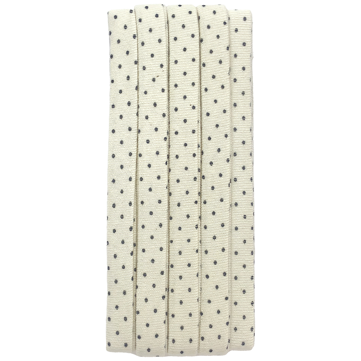 キャプテン　水玉　ふちどりニットテープ　ＣＰ１６８　２２（杢モカ（紺））