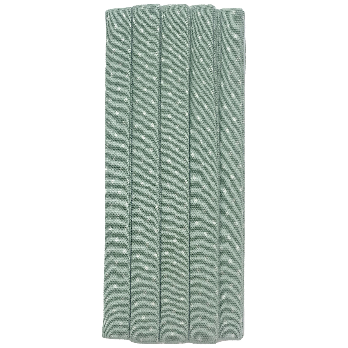 キャプテン　水玉　ふちどりニットテープ　ＣＰ１６８　２４（セージグリーン）