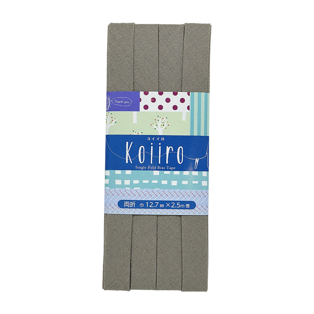 キャプテン　バイアステープ　Ｋｏｉｉｒｏ（コイイロ）両折１２．７　ＣＰ１８９　５