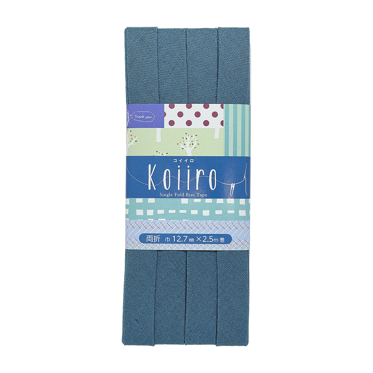 キャプテン　バイアステープ　Ｋｏｉｉｒｏ（コイイロ）両折１２．７　ＣＰ１８９　８