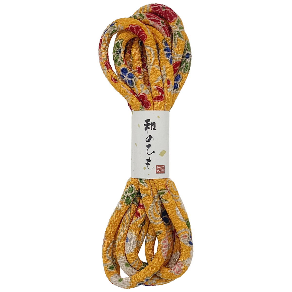 キャプテン　バイアステープ　和のひも（ちりめん友禅）　ＣＰ２０５　１（黄）