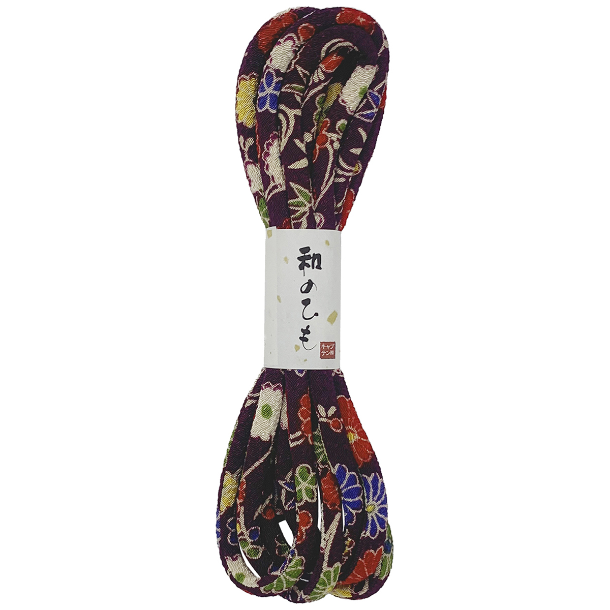 キャプテン　バイアステープ　和のひも（ちりめん友禅）　ＣＰ２０５　３（紫）