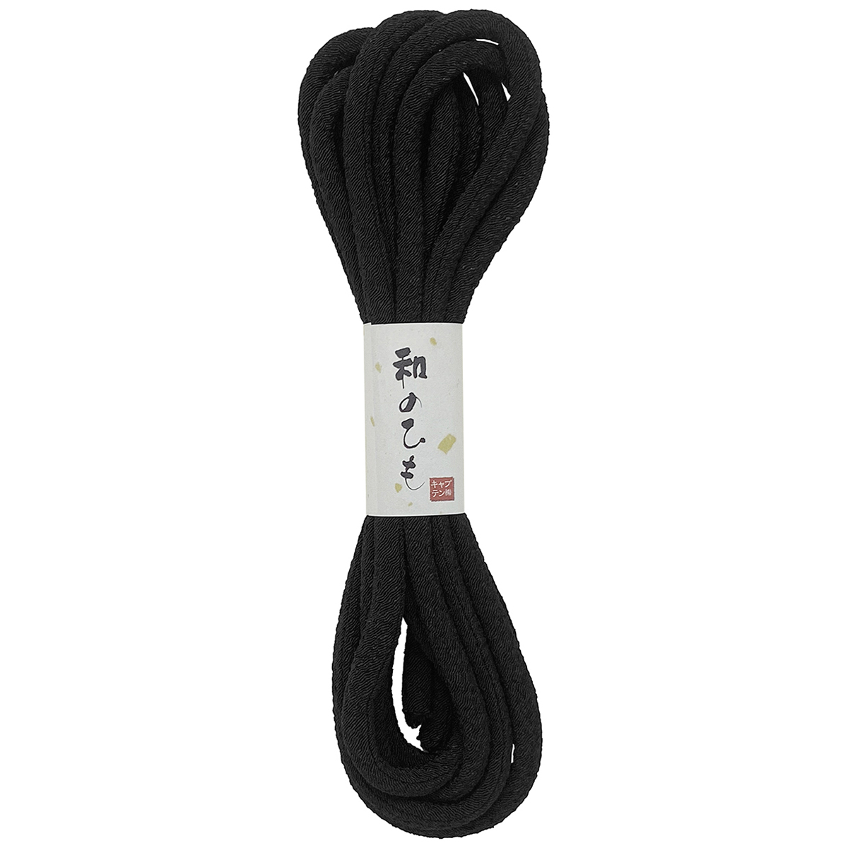 キャプテン　バイアステープ　和のひも（ちりめん）　ＣＰ２０５　１４（黒）
