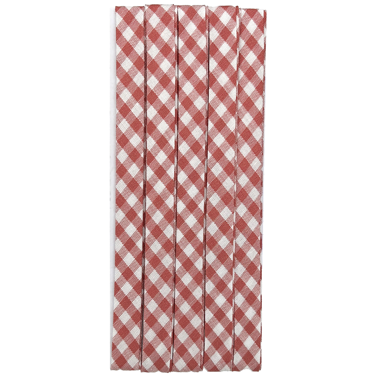 キャプテン　バイアステープ　ギンガム（チェック＆ストライプ）　ＣＰ２３８　２（レッド）