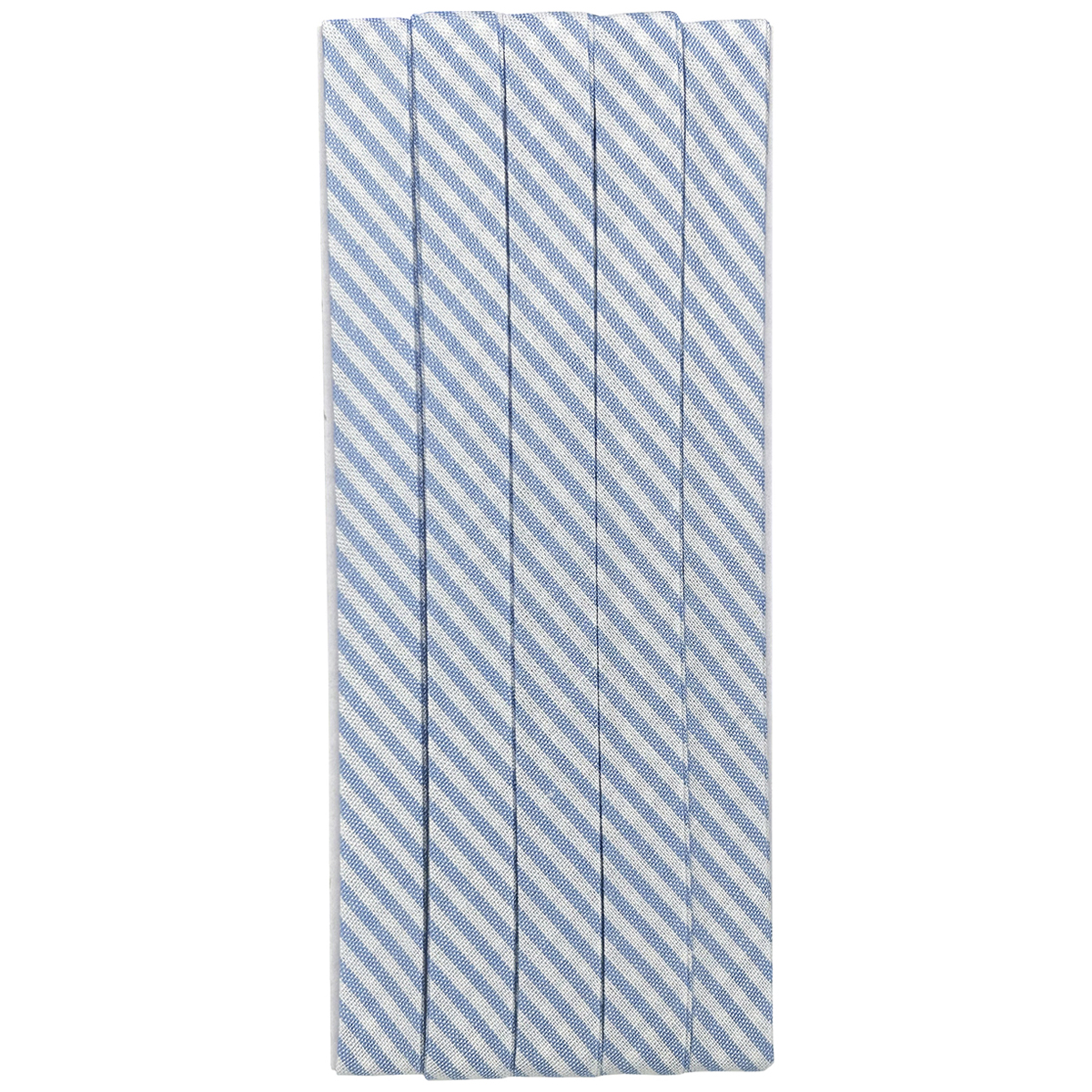 キャプテン　バイアステープ　ギンガム（チェック＆ストライプ）　ＣＰ２３８　１２（ストライプサックス）