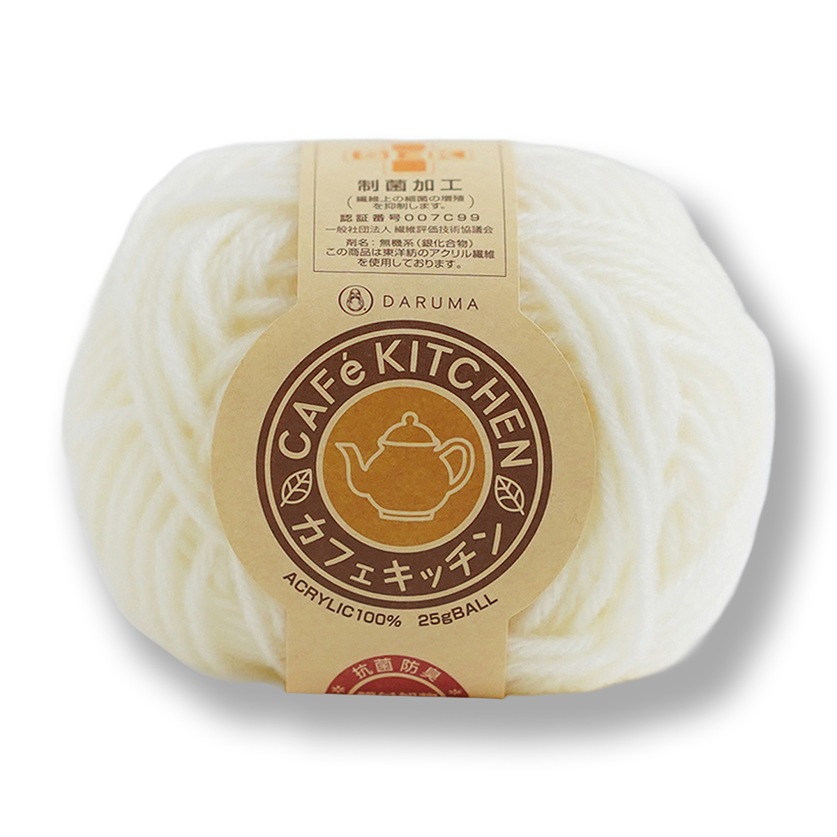 横田 DARUMA 毛糸 カフェ キッチン 5230 1（きなり