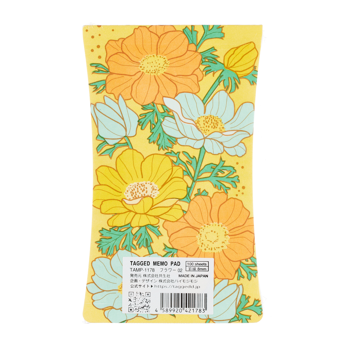 TAGGED MEMO PAD フラワー02  (L）