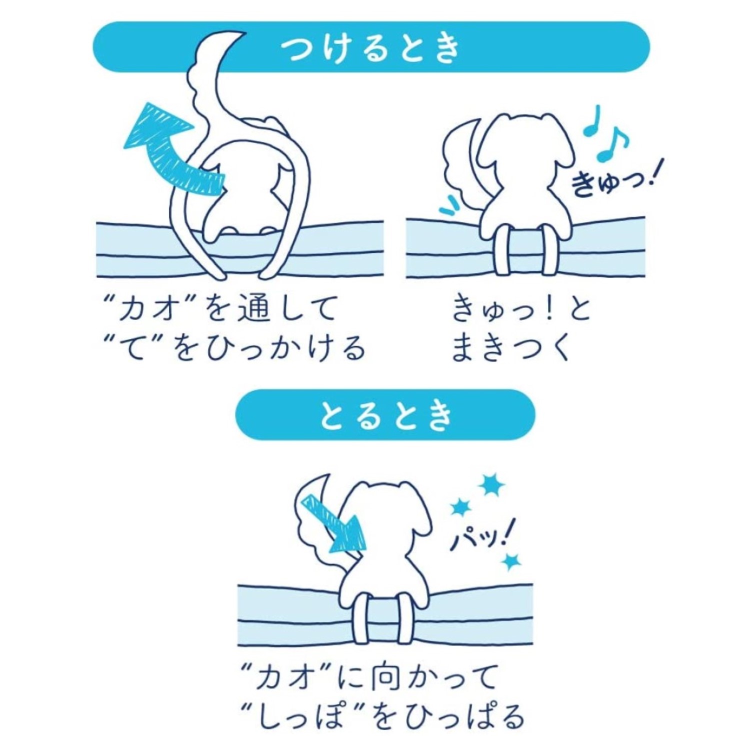 輪ゴム【オーバンド】Ｑｕｔｔｏ（きゅっと）イヌ ミックス ３本入り