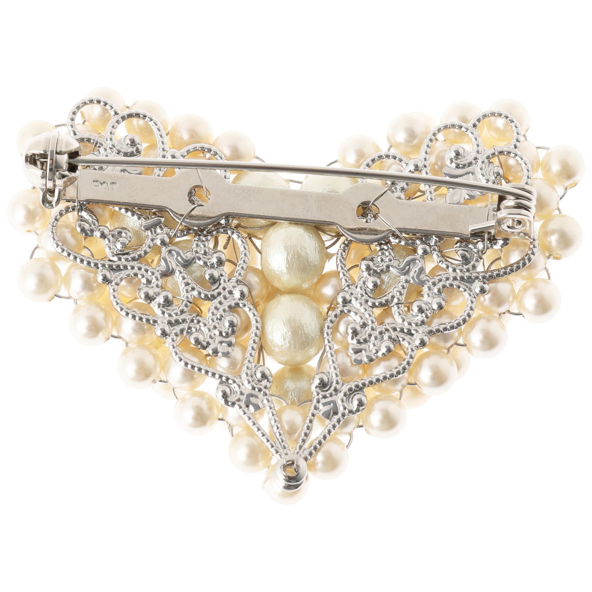 【Like a Charm(ライクアチャーム)】コットンパール/ハートブローチ