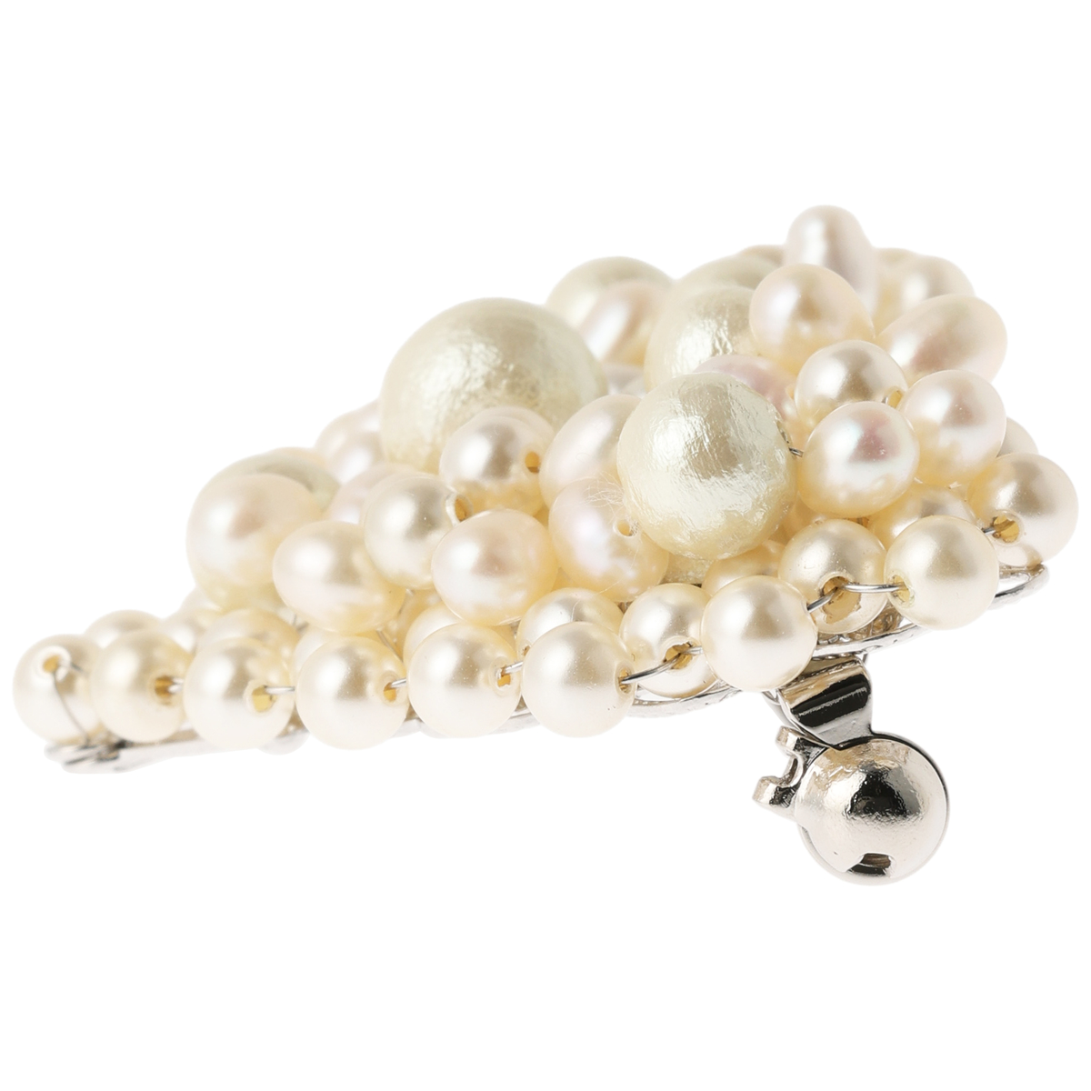 【Like a Charm(ライクアチャーム)】コットンパール/ハートブローチ