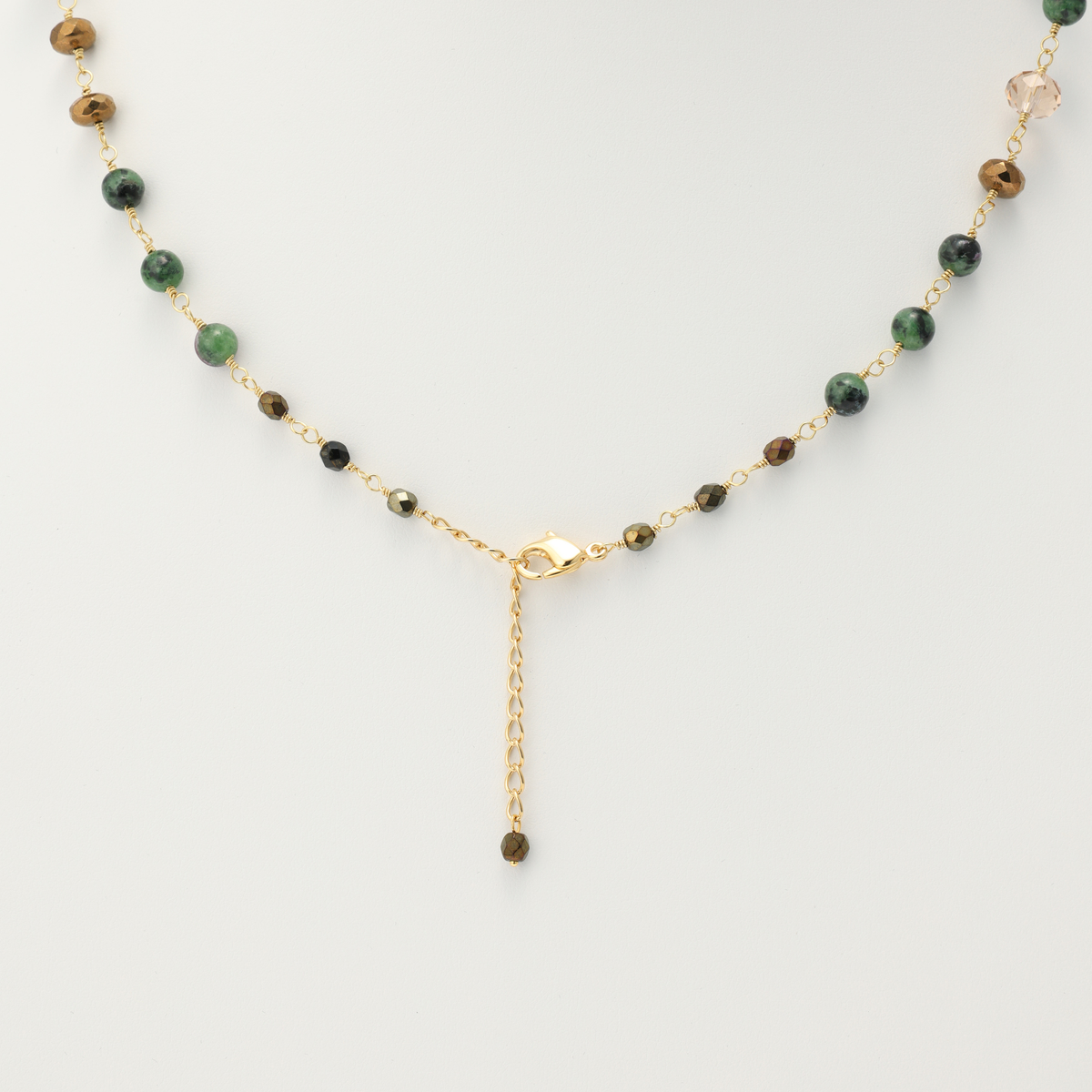 ベネチアン吹きガラスネックレス