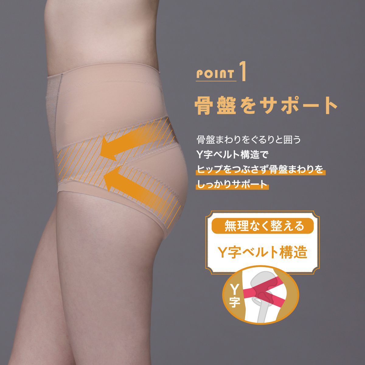 お悩み解決 NEW骨盤サポートパンツ・ショート丈