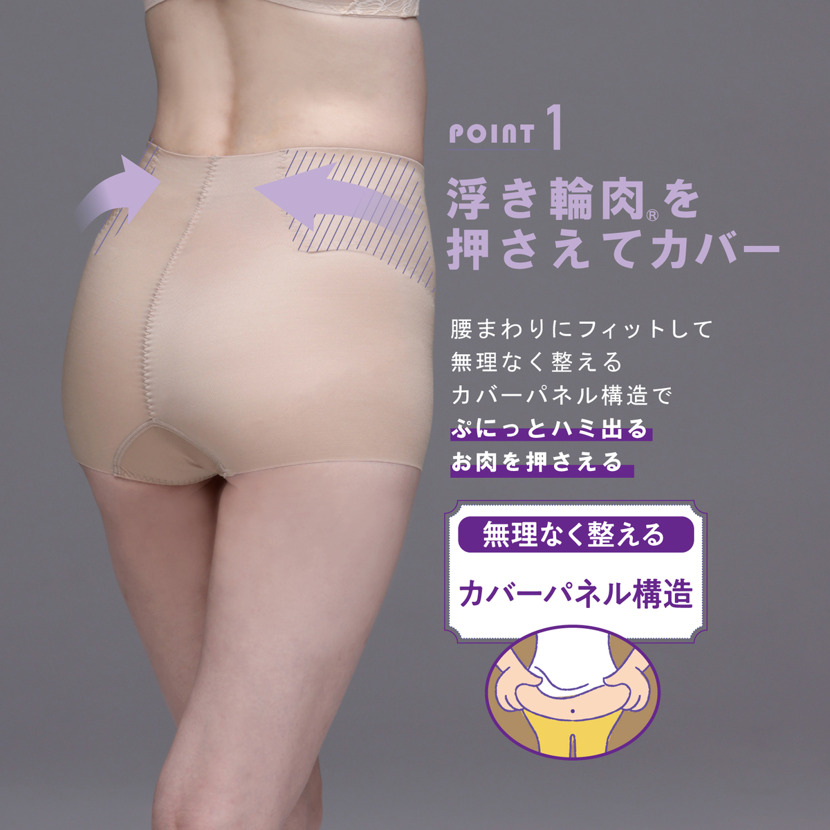 お悩み解決 NEW浮き輪肉撃退パンツ・ショート丈