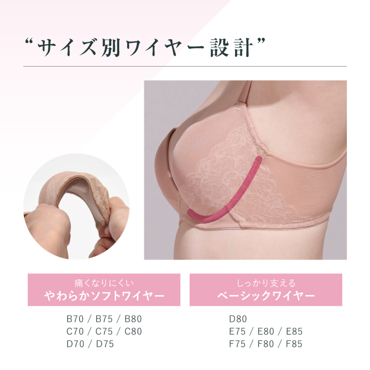 シルエット革命ワイヤーブラ