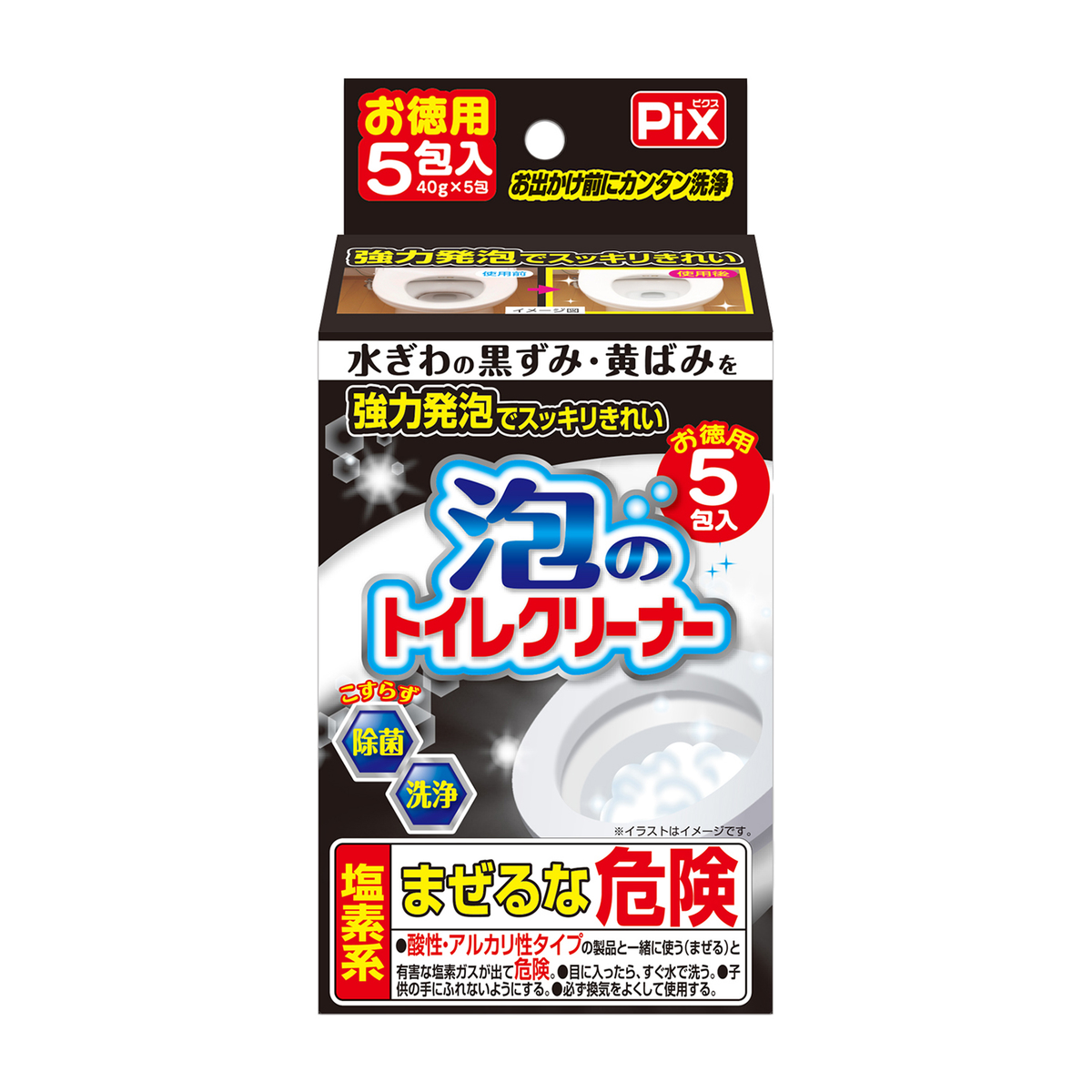 Ｐｉｘ　泡のトイレクリーナー　５包