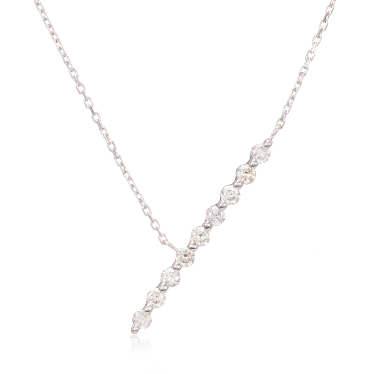 ✨️ ⓚⓞⓡネックレス のみAu750✨️ pinacoteca 565 Lucky Diamond Line Necklace K18YG