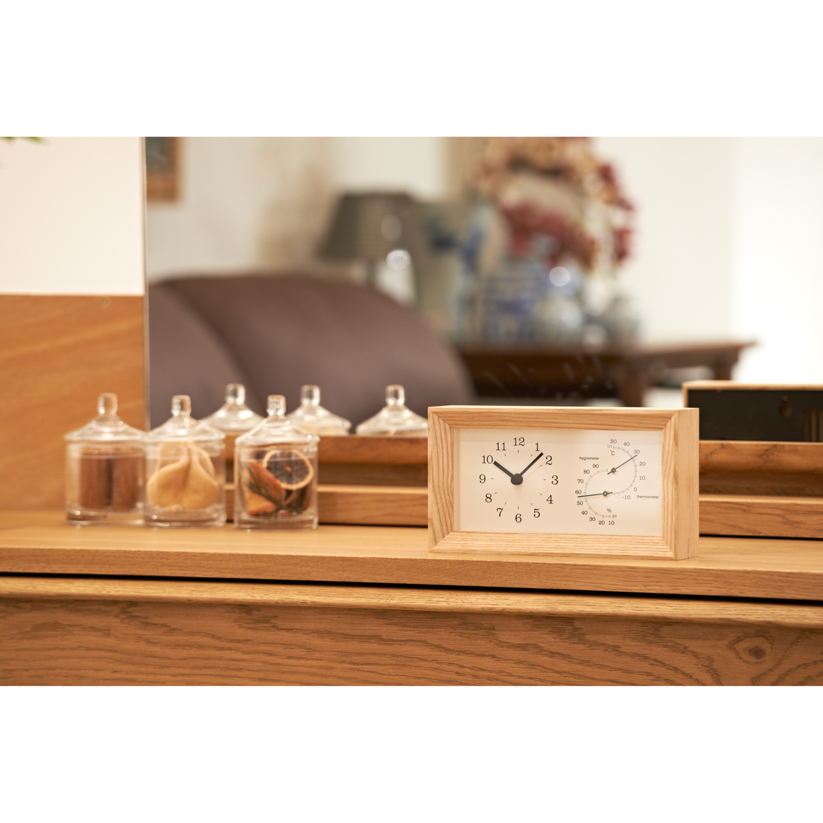 ●FRAME(フレーム) 温湿時計