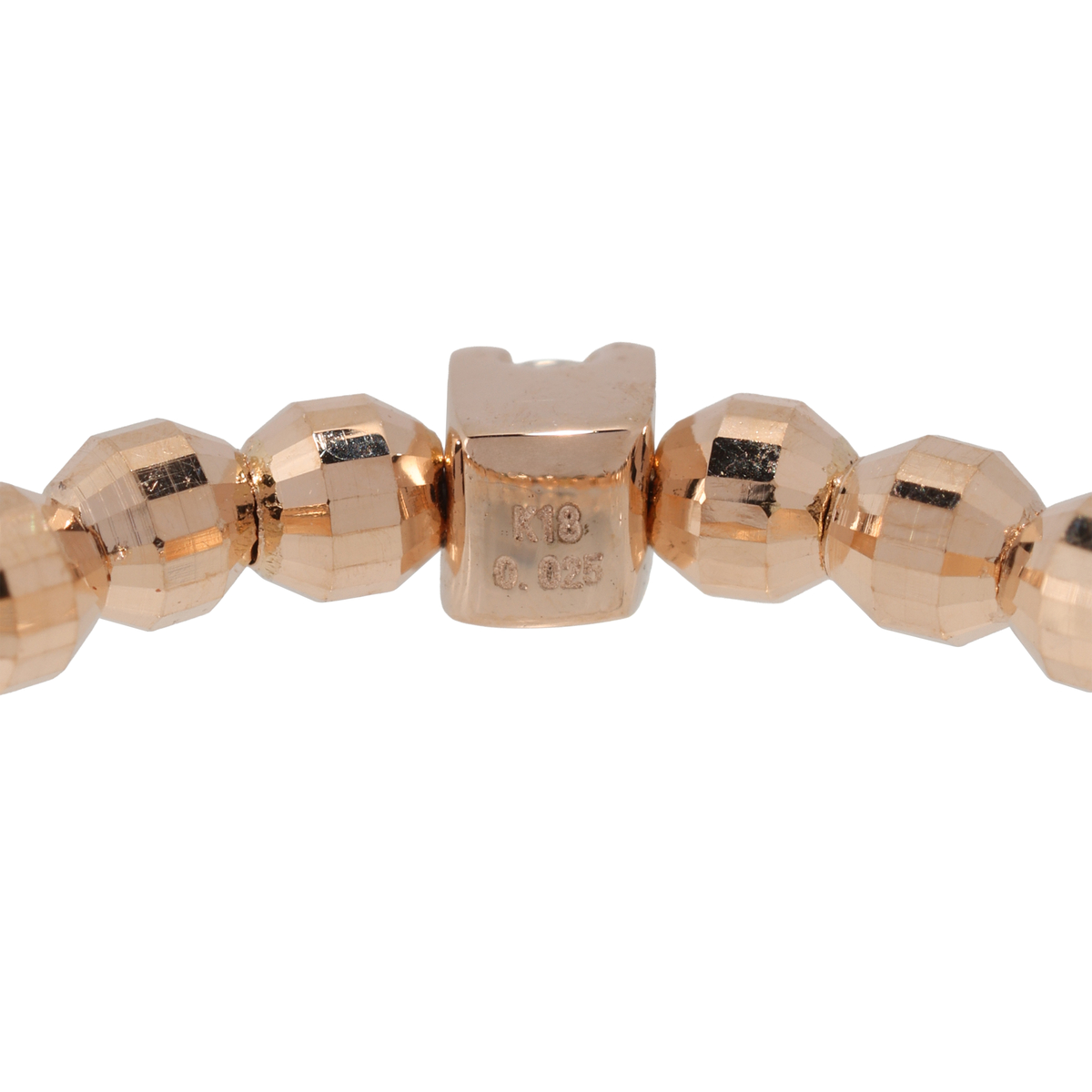 形状記憶リング　0.025ct　18金　PG/0.4ｇ