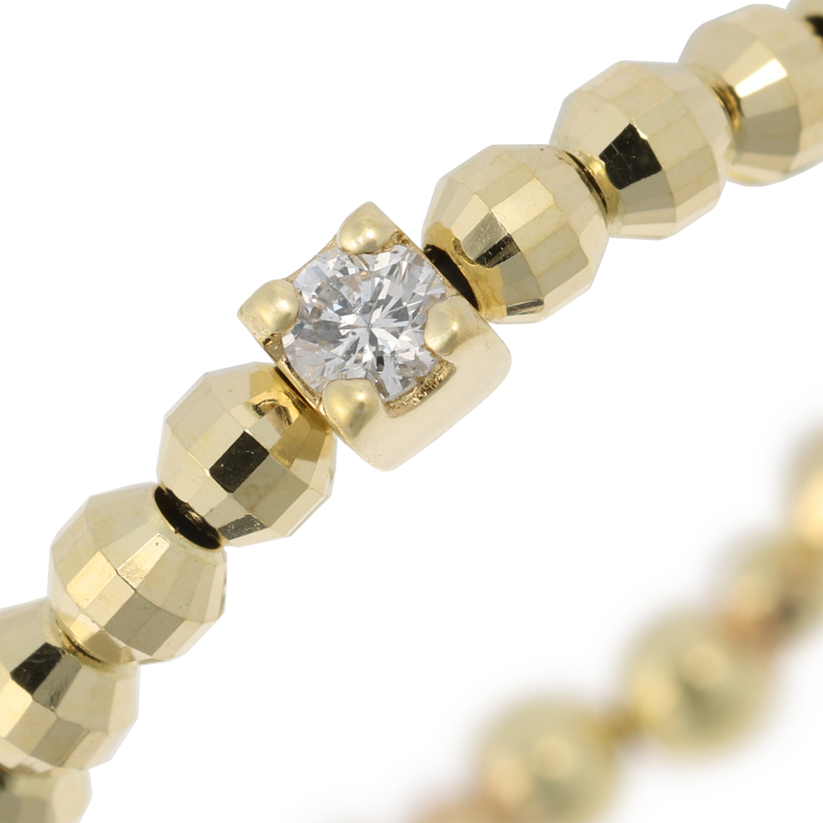形状記憶リング　0.025ct　18金　BG/0.4ｇ