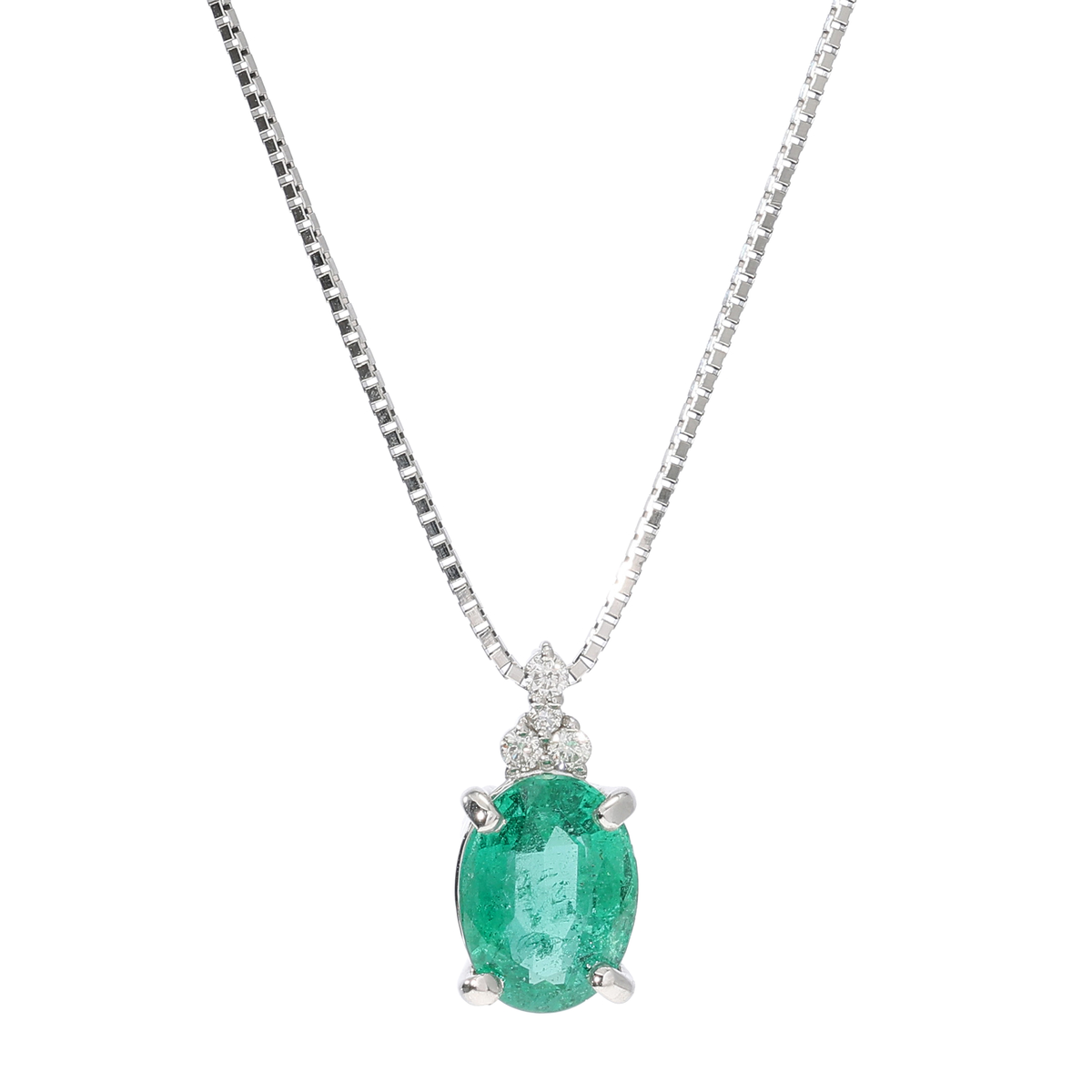 【Sunny＆Bloom】エメラルドネックレス1ct